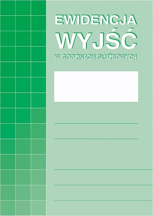 Ewidencja wyj w godzinach subowych  574-1