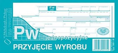 PW przyjcie wyrobu 1/3 A4 jednopozycyjne 381-8