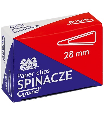 Spinacz Grand 28mm trjktny 100szt