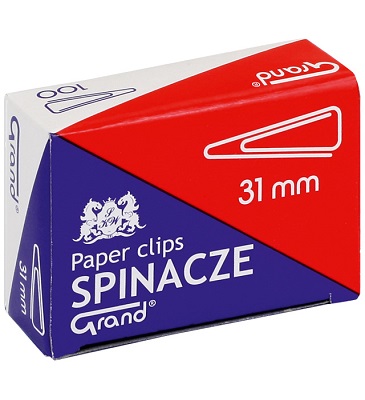 Spinacz Grand 31mm trjktny 100szt.