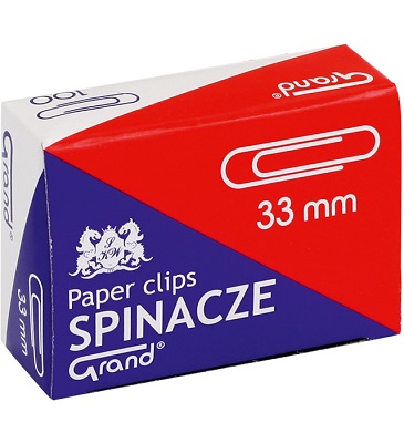 Spinacz Grand 33mm okrgy 100szt