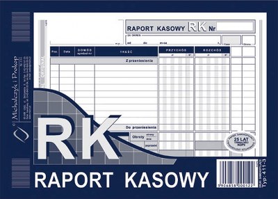 Raport kasowy A5  411-3