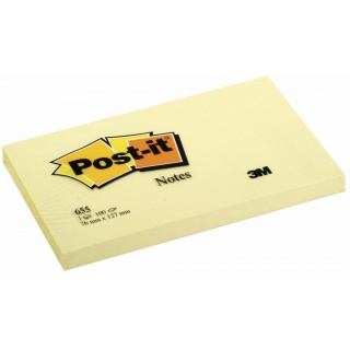 Notes samoprzylepny Post-It 655 76x127mm, 1x100 karteczek, te 3M-UU009543925