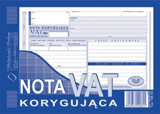 Nota korygujca A5 MiP 108-3E 1+1