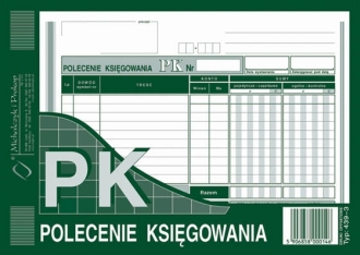 Polecenie ksigowania A5 439-3 offset