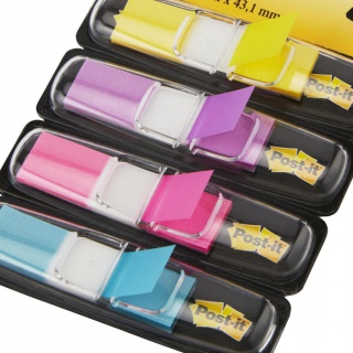 Zakadki indeksujce Post-It Mini 683-4AB 11,9 mm x 43,1mm, 4 kolory neonowe x 35szt.