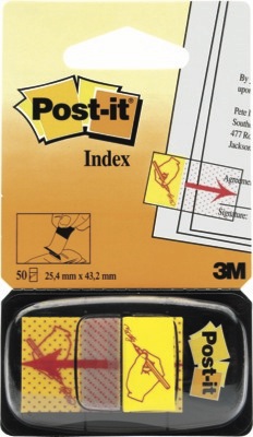 Zakadki indeksujce Post-It "Rka + owek" 25x43mm 50szt. 680-31