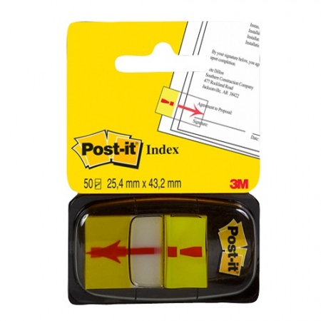 Zakadki indeksujce Post-It "Wskazwka +  !" 25x43mm 50szt. 680-33