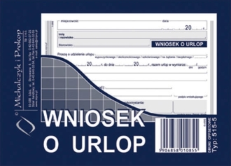 Wniosek o urlop A6 515-5 offset