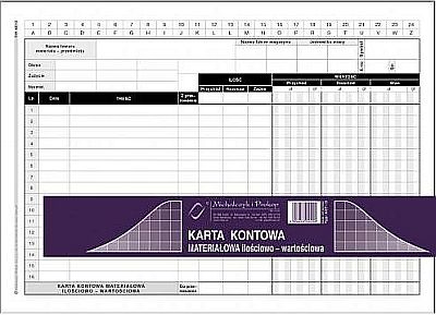 Karta magazynowa  A5 437-3 op. 20szt