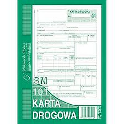 Karta drogowa A5 802-3  nienumerowana SM 101