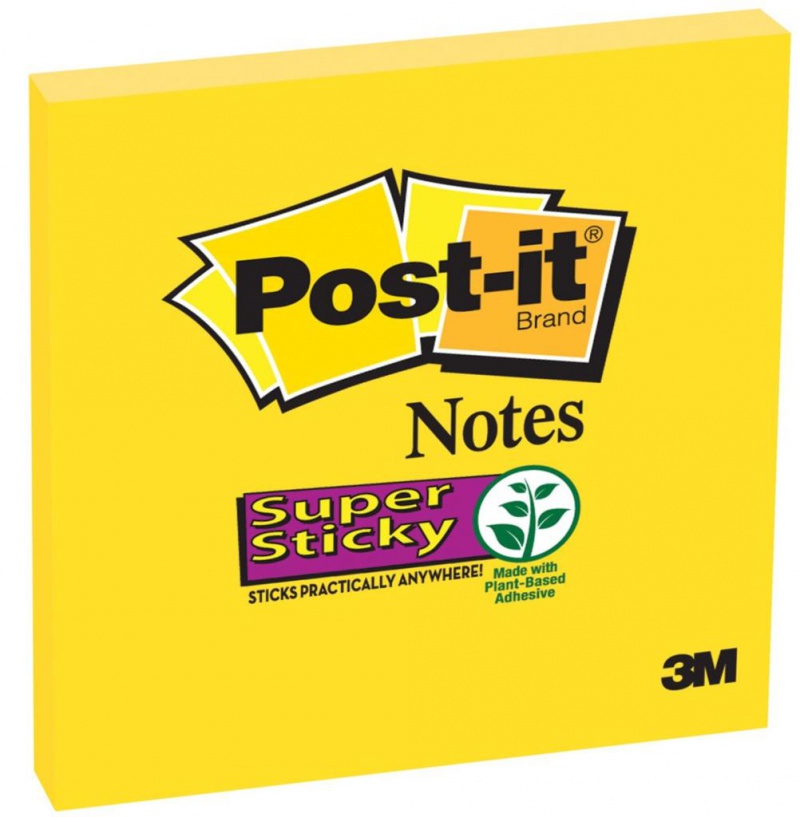 Notes samoprzylepny Post-It Super Sticky 654-6SSCY-EU 76mm x 76mm, 1x90 karteczek, te 3M-70005197887/70005197911