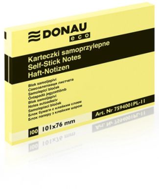 Notes samoprzylepny Donau Eco 101x76  7594001PL-11