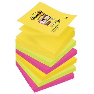 Notes samoprzylepny Post-It Super Sticky Z-Notes Rio de Janeiro 76x76mm, 6szt x 90 kartek R330-6SS-RIO/CARN