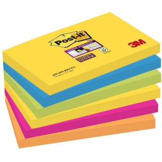 Notes samoprzylepny Post-It Super Sticky Rio de Janeiro 127x76mm, 6szt x 90 kartek 655-6SS-RIO