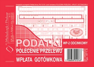 Polecenie przelewu A6 US 2-odcinkowe 471-5 1+1